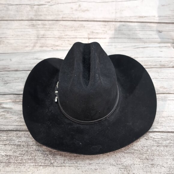 Bailey Black XX Wool Blend Western Cowboy Hat – Men’s 7 1/8 - Picture 5 of 10